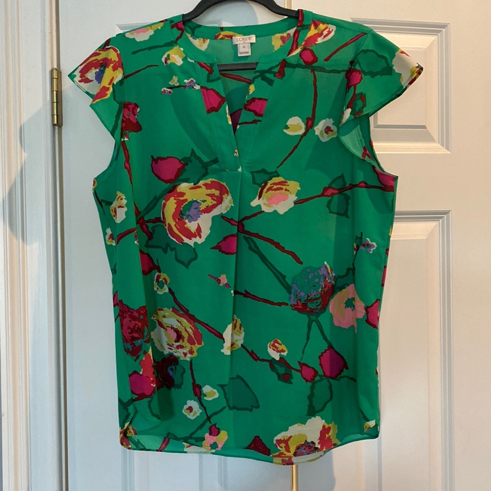 J Crew Popover Top Size 10
